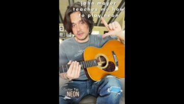 John Mayer teaches me how to play Neon